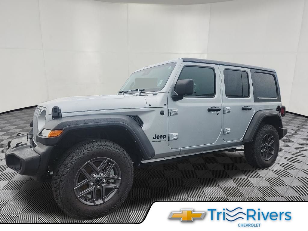 Silver Zynith Clearcoat 2024 Jeep Wrangler SUV / Crossover Four-Wheel Drive 8-Speed Automatic