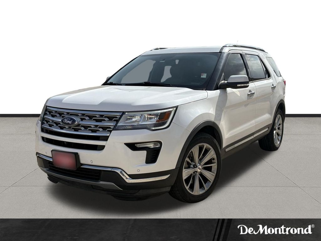 2018 Ford Explorer Limited White at Cook Ford