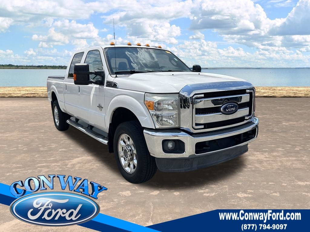 White Platinum Clearcoat Metallic 2014 Ford F-350 Super Duty Pickup Truck Four-Wheel Drive 6-Speed Automatic Overdrive