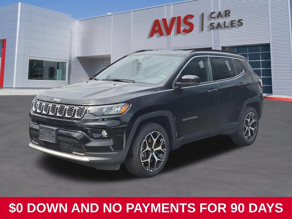 Black 2025 Jeep Compass SUV / Crossover Four-Wheel Drive 8-Speed Automatic