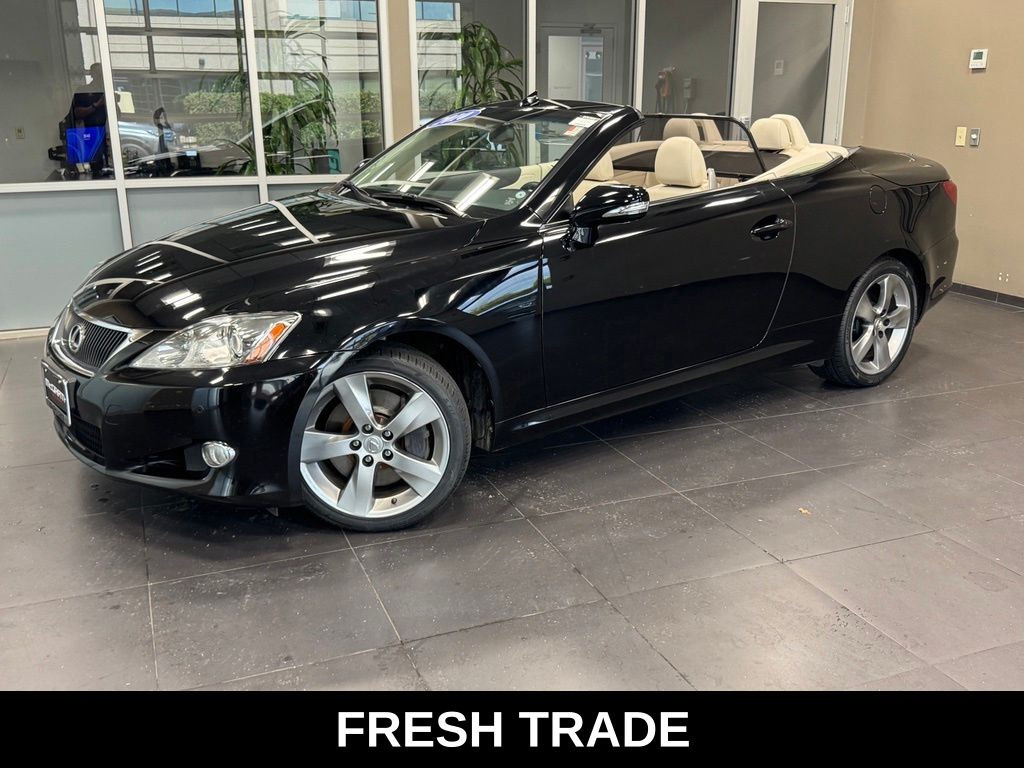 Black (Obsidian) 2010 Lexus IS 350C Convertible RWD Convertible Rear-Wheel Drive 6-Speed Automatic