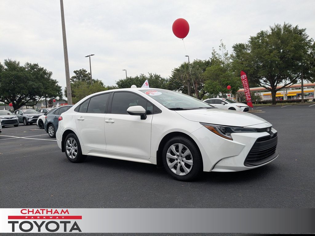 Ice 2025 Toyota Corolla LE FWD Sedan Front-Wheel Drive Continuously Variable Transmission