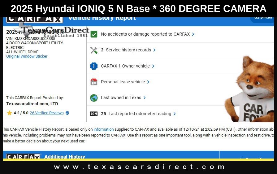 2025 Hyundai IONIQ 5 N Base 10