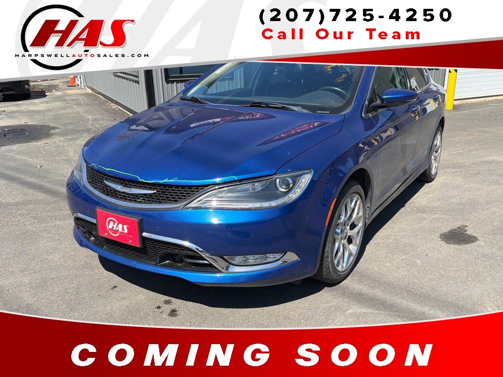 Vivid Blue Pearlcoat 2015 Chrysler 200 C Sedan AWD Sedan All-Wheel Drive 9-Speed Automatic