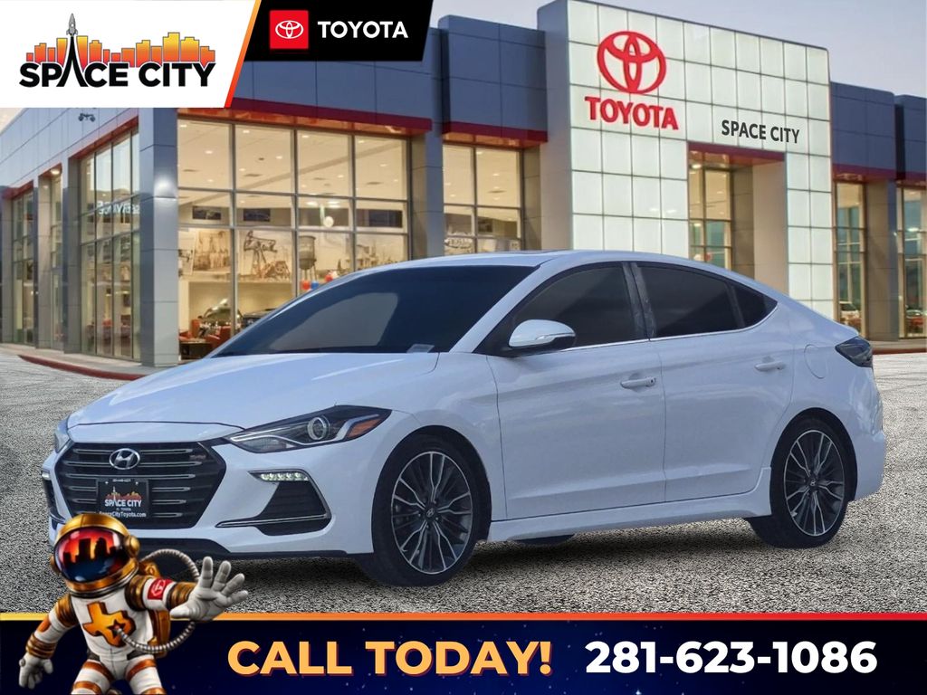 Ceramic White 2018 Hyundai Elantra Sedan Front-Wheel Drive 7-Speed Automatic
