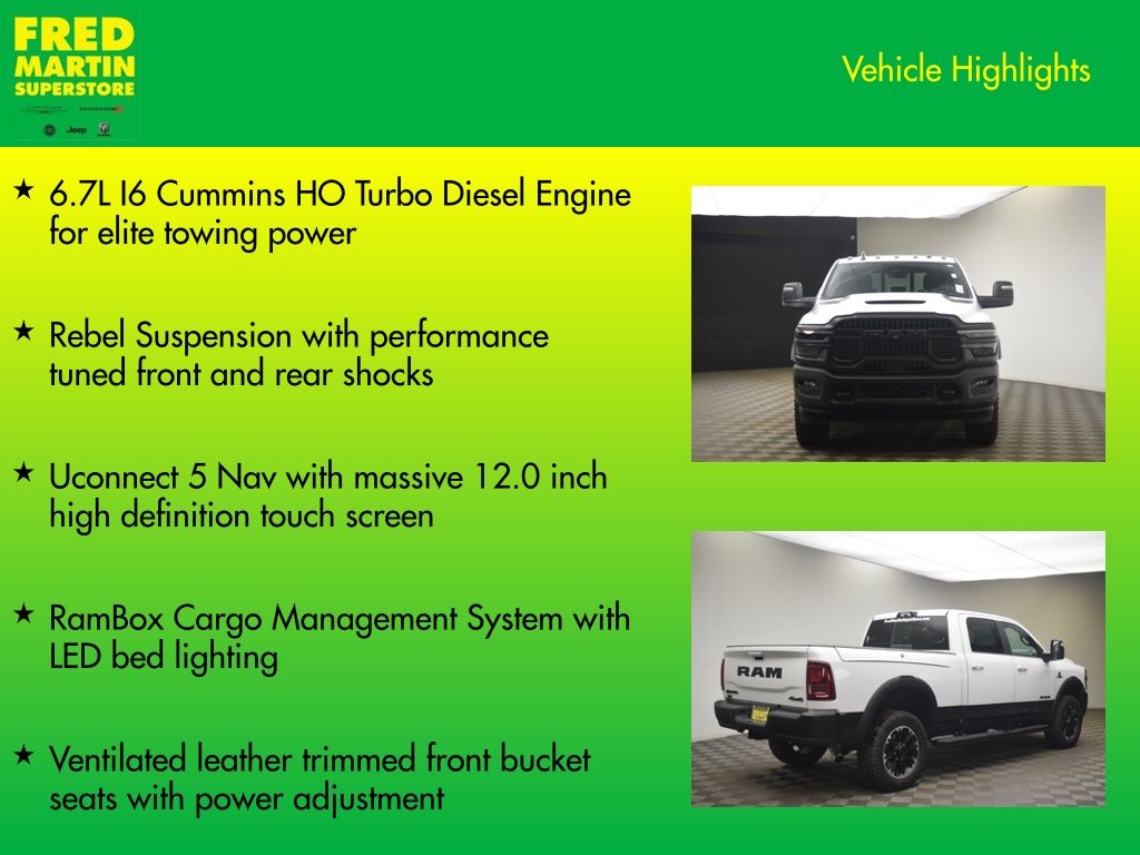 new 2026 Ram 2500 car, priced at $80,973