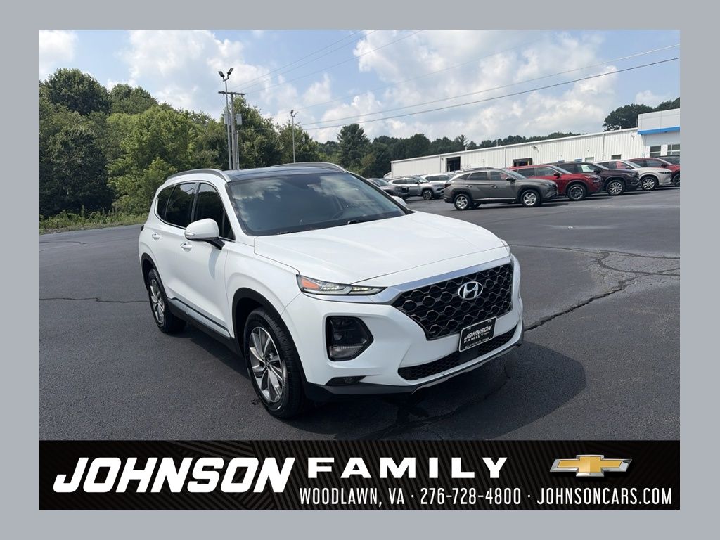 Quartz White 2020 Hyundai Santa Fe SUV / Crossover All-Wheel Drive 8-Speed Automatic