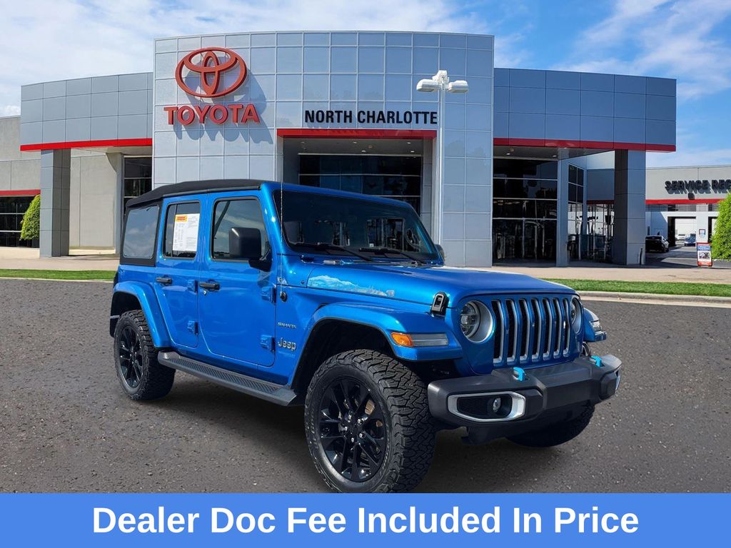 Hydro Blue Pearlcoat 2022 Jeep Wrangler 4xe Sahara 4WD SUV / Crossover Four-Wheel Drive 8-Speed Automatic
