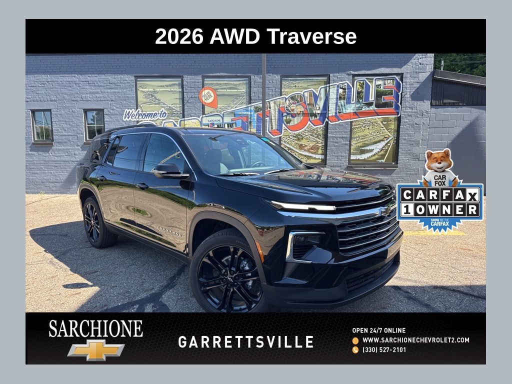 Mosaic Black Metallic 2026 Chevrolet Traverse LT AWD SUV / Crossover Four-Wheel Drive 8-Speed Automatic