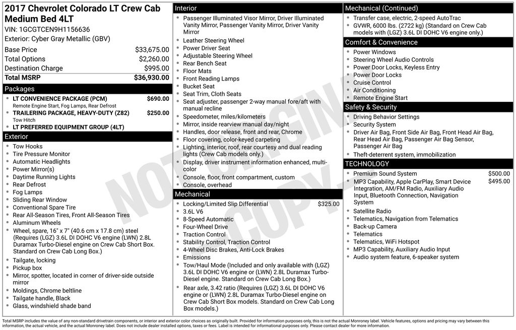 Certified Used 2017 Gray Chevrolet LT image 8