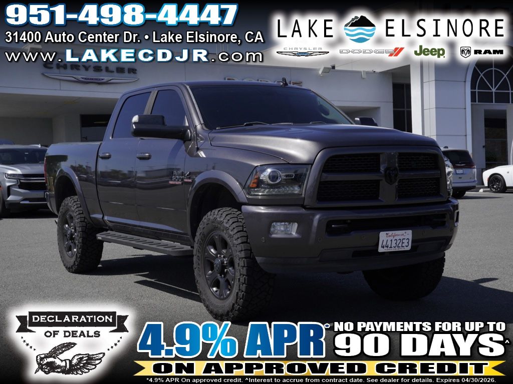 Gray (Granite Crystal Metallic Clearcoat) 2017 RAM 2500 Laramie Crew Cab 4WD Pickup Truck Four-Wheel Drive 6-Speed Automatic