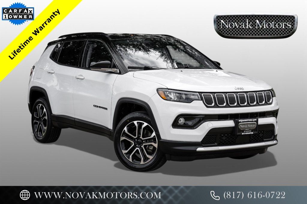 used 2022 Jeep Compass car, priced at $21,600