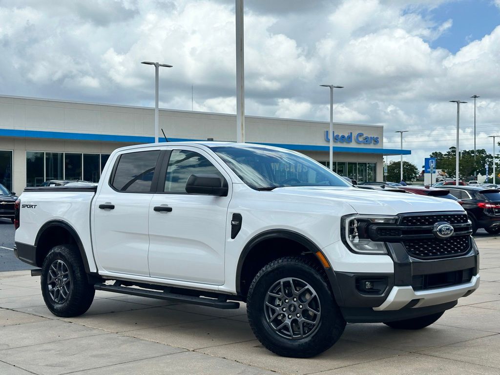 Oxford White 2024 Ford Ranger XLT SuperCrew RWD Pickup Truck 4X2 Automatic