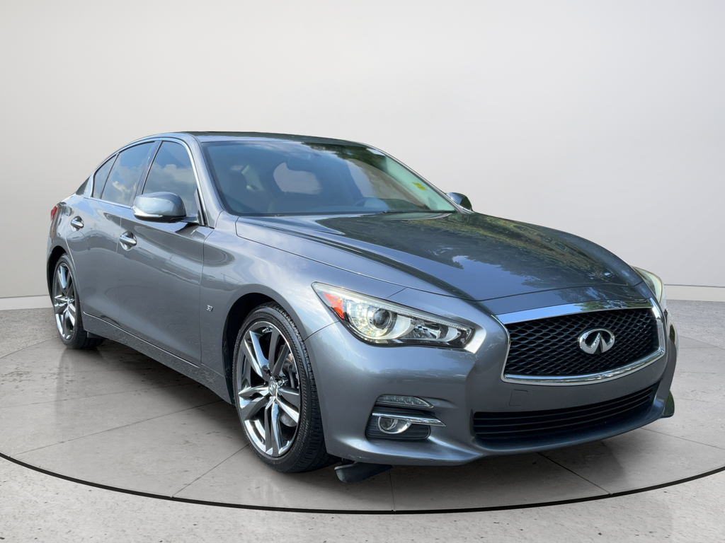 Gray (Graphite Shadow) 2015 INFINITI Q50 Sedan Rear-Wheel Drive 7-Speed Automatic