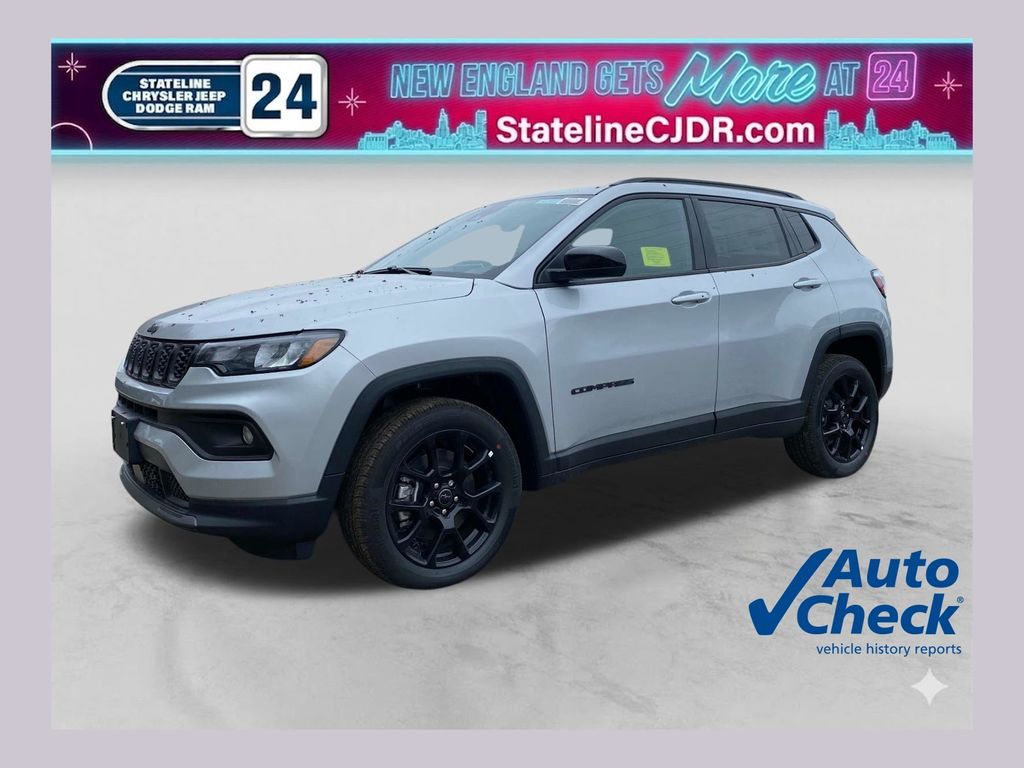 Silver 2026 Jeep Compass SUV / Crossover Four-Wheel Drive 8-Speed Automatic