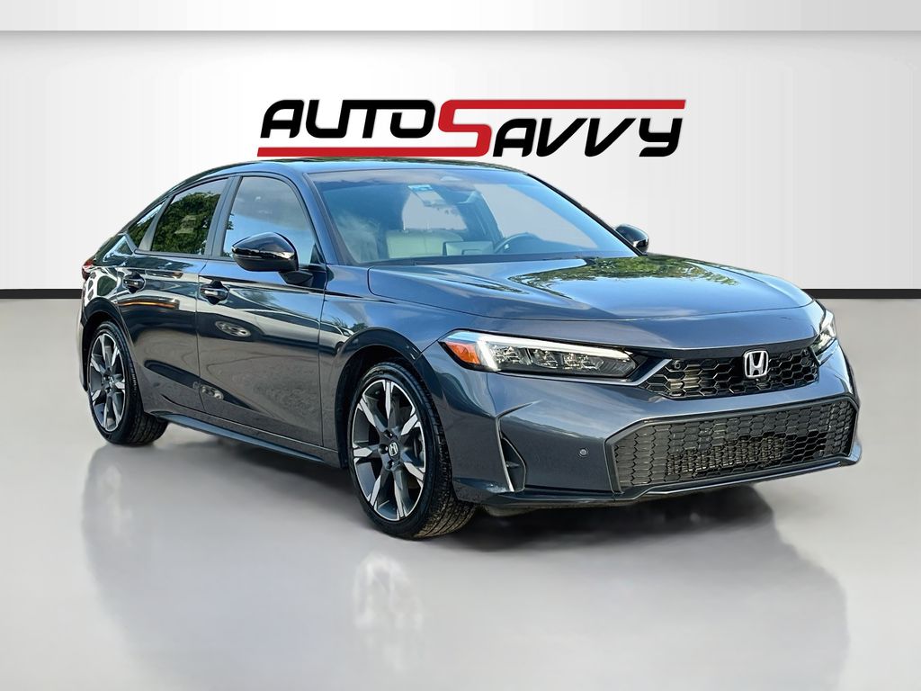 2025 Honda Civic Hybrid Sport Touring Gray at AutoSavvy Houston Southwest