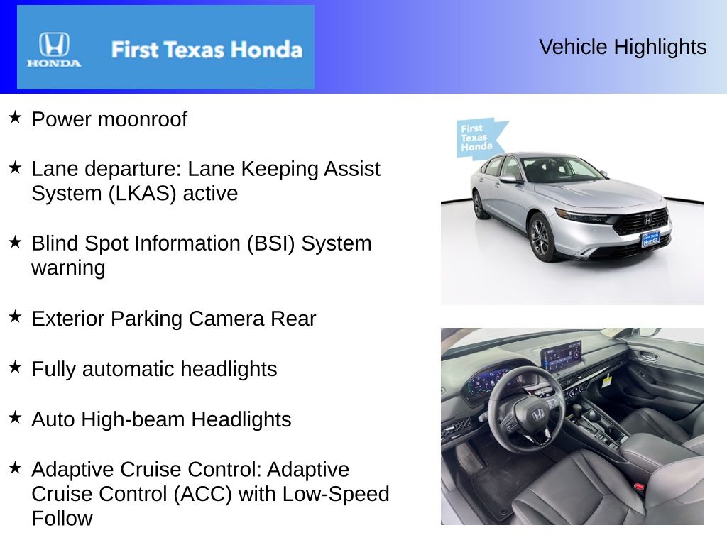 Used Car 2025 Honda Accord Hybrid  Ex-l For Sale Under $30,000 In Austin, Texas