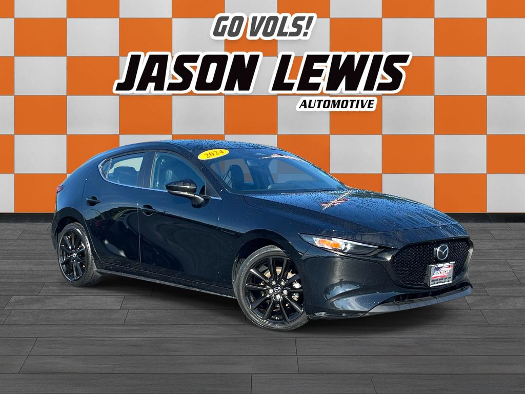 Jet Black 2024 Mazda MAZDA3 Hatchback Front-Wheel Drive 6-Speed Automatic