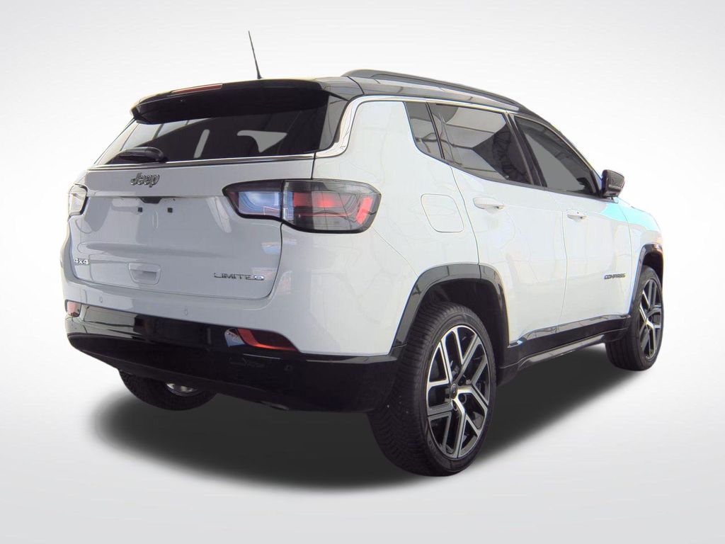 2025 Bright White Clearcoat Jeep Compass Limited 4X4 SUV