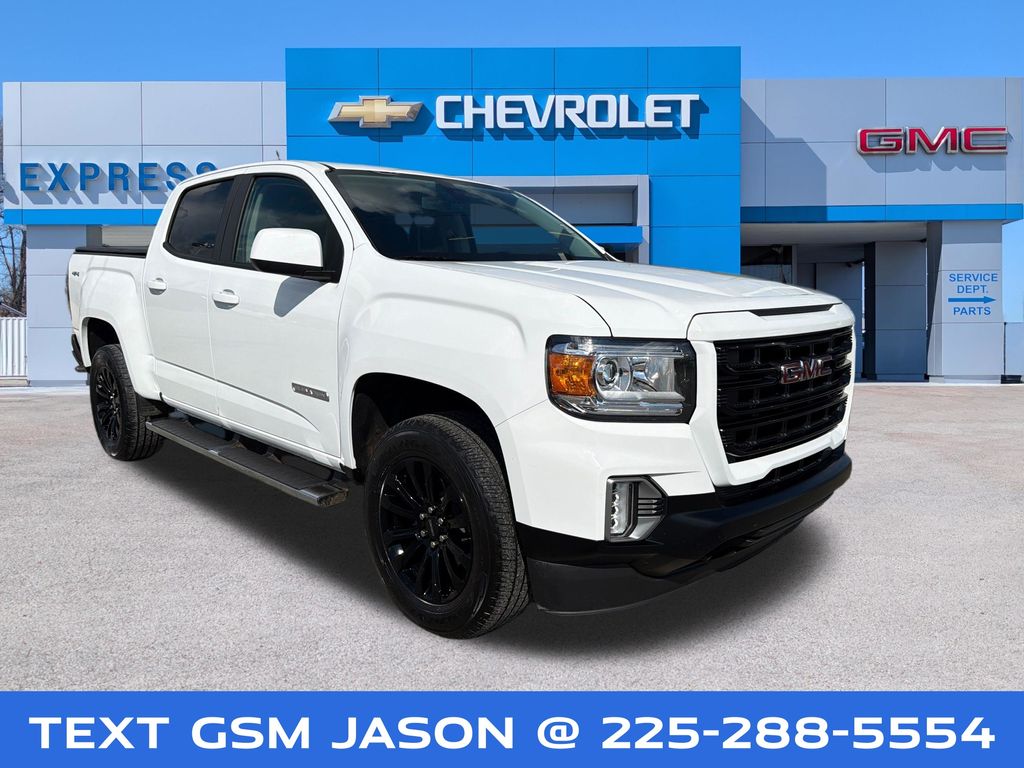 Summit White 2022 GMC Canyon Pickup Truck Four-Wheel Drive 8-Speed Automatic