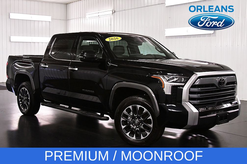 Midnight Black Metallic 2026 Toyota Tundra Pickup Truck Four-Wheel Drive Automatic