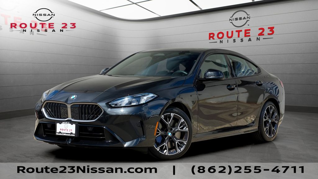 Black Sapphire Metallic 2025 BMW 2 Series Sedan All-Wheel Drive 7-Speed Automatic