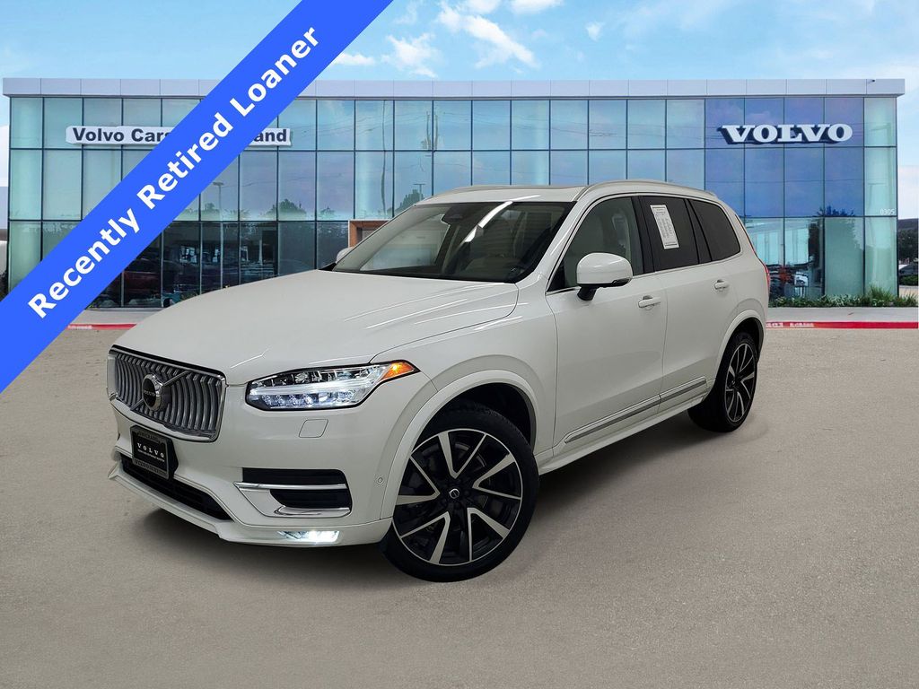 Crystal White Pearl 2025 Volvo XC90 B6 Plus Bright Theme 7-Passenger AWD SUV / Crossover All-Wheel Drive Automatic