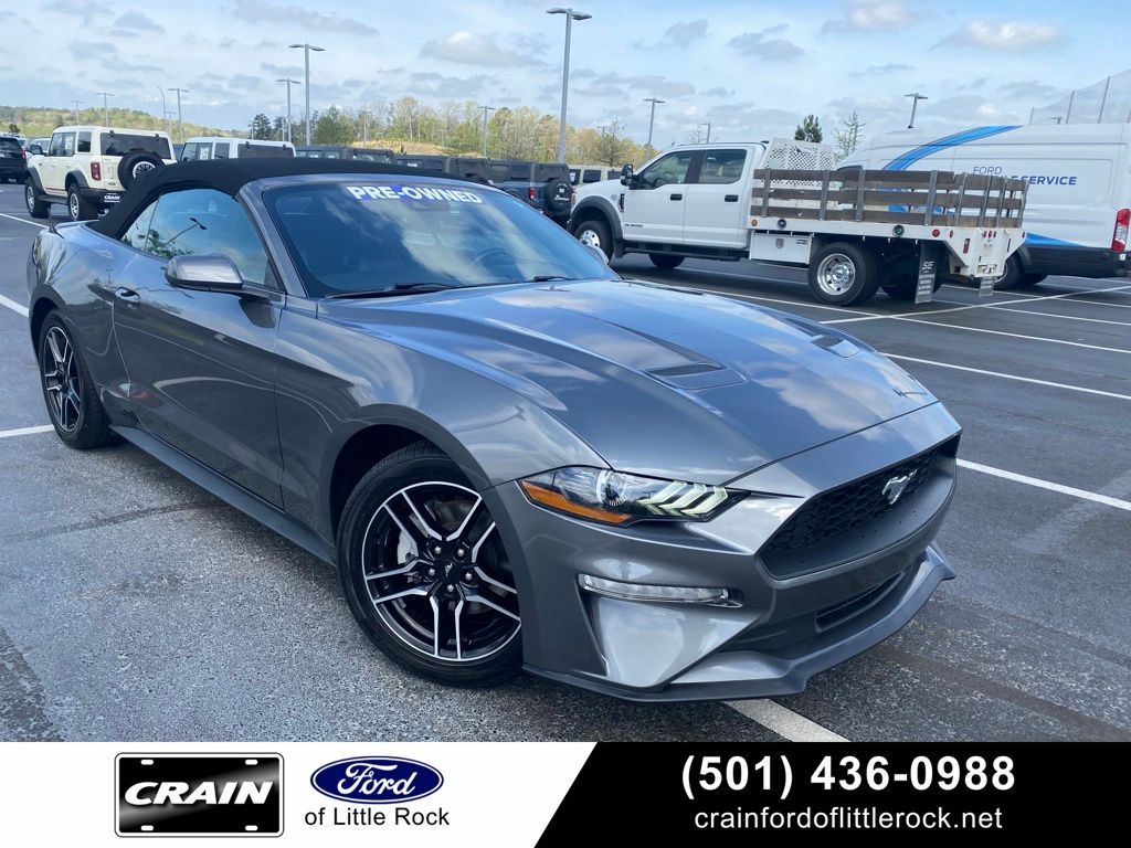 Carbonized Gray Metallic 2023 Ford Mustang EcoBoost Premium Convertible RWD Convertible Rear-Wheel Drive Automatic