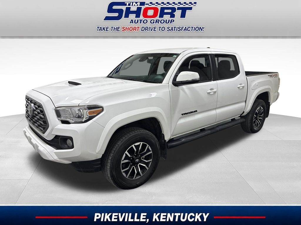 Super White 2021 Toyota Tacoma Pickup Truck Four-Wheel Drive 6-Speed Automatic