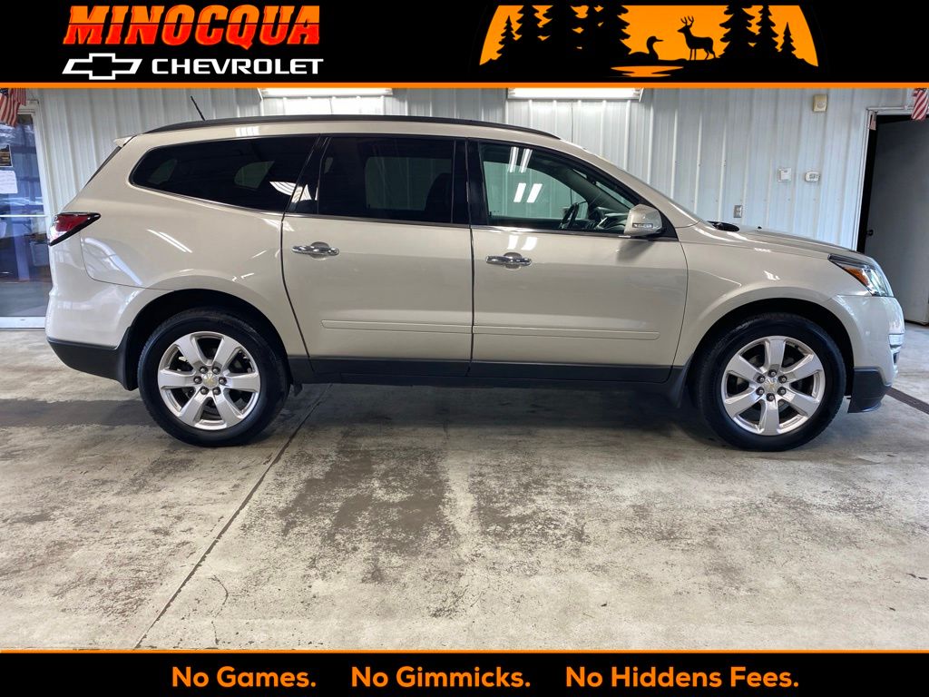 Champagne Silver Metallic 2017 Chevrolet Traverse SUV / Crossover All-Wheel Drive 6-Speed Automatic