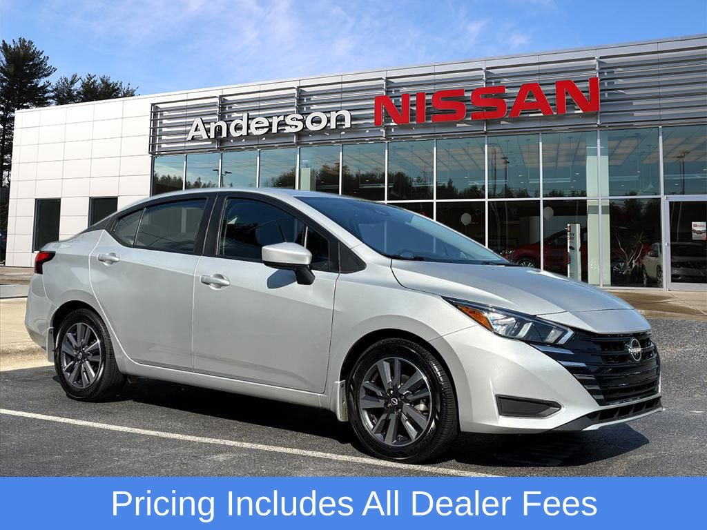 Brilliant Silver Metallic 2024 Nissan Versa Sedan Front-Wheel Drive Continuously Variable Transmission