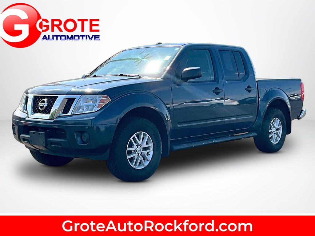 Arctic Blue Metallic 2015 Nissan Frontier Pickup Truck Four-Wheel Drive 5-Speed Automatic Overdrive