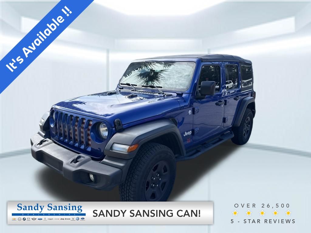 Ocean Blue Metallic Clearcoat 2020 Jeep Wrangler SUV / Crossover Four-Wheel Drive 8-Speed Automatic