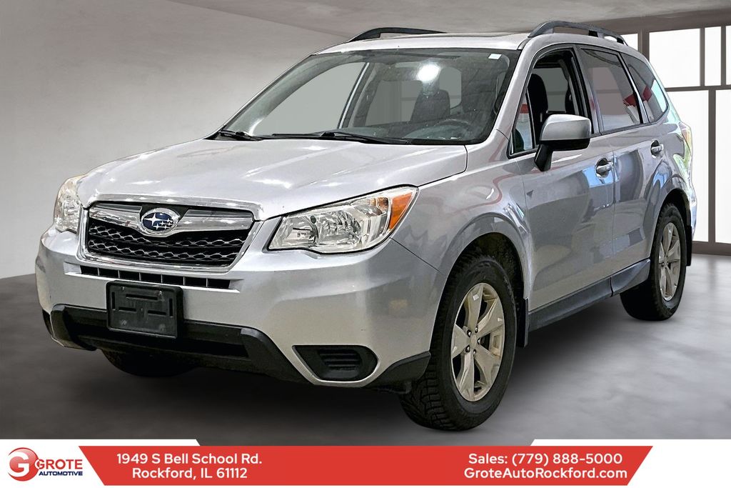 Ice Silver Metallic 2016 Subaru Forester 2.5i Premium SUV / Crossover All-Wheel Drive 6-Speed Manual