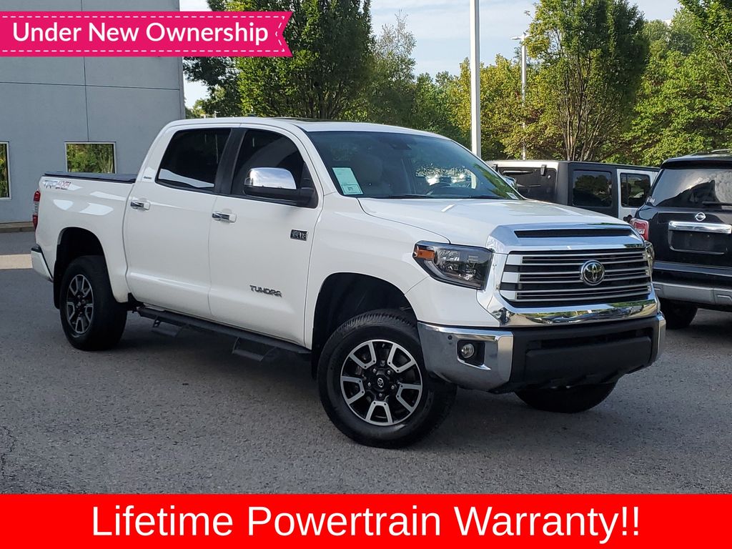 Super White 2021 Toyota Tundra Pickup Truck Four-Wheel Drive 6-Speed Automatic