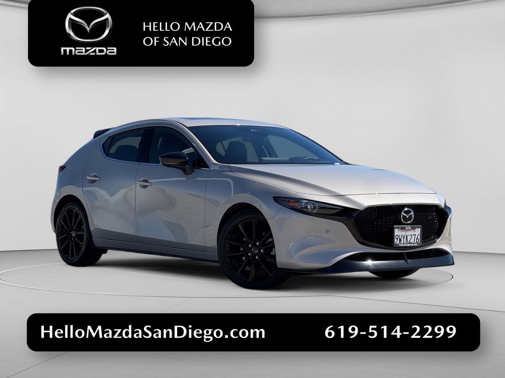 Gray (Platinum Quartz Metallic) 2025 Mazda MAZDA3 Hatchback All-Wheel Drive 6-Speed Automatic