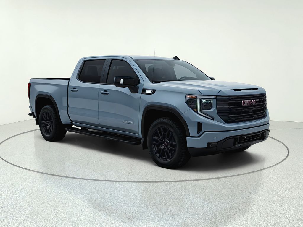 Gray 2024 GMC Sierra 1500 Elevation Crew Cab 4WD Pickup Truck Four-Wheel Drive Automatic