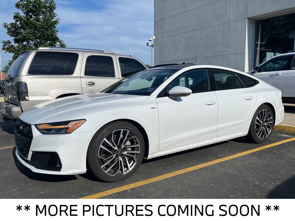 Glacier White Metallic 2025 Audi A7 Sedan All-Wheel Drive 7-Speed Automatic
