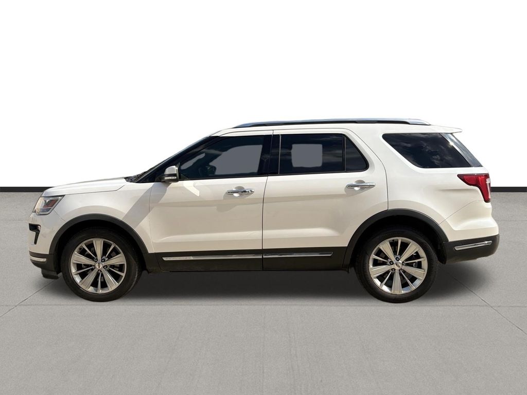 2018 Ford Explorer Limited White at Cook Ford