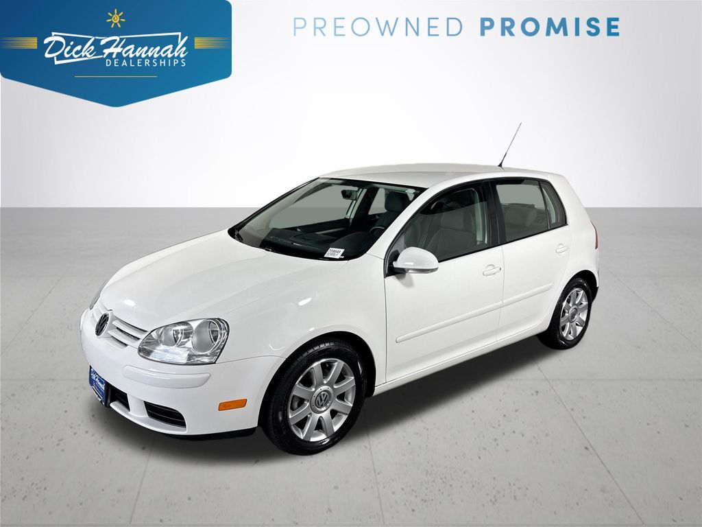 Candy White 2009 Volkswagen Rabbit 4-door Hatchback Front-Wheel Drive 6-Speed Automatic