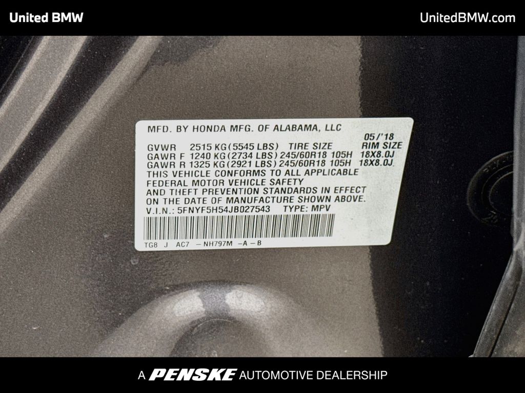 Thumbnail: 2018 Honda Pilot - 15