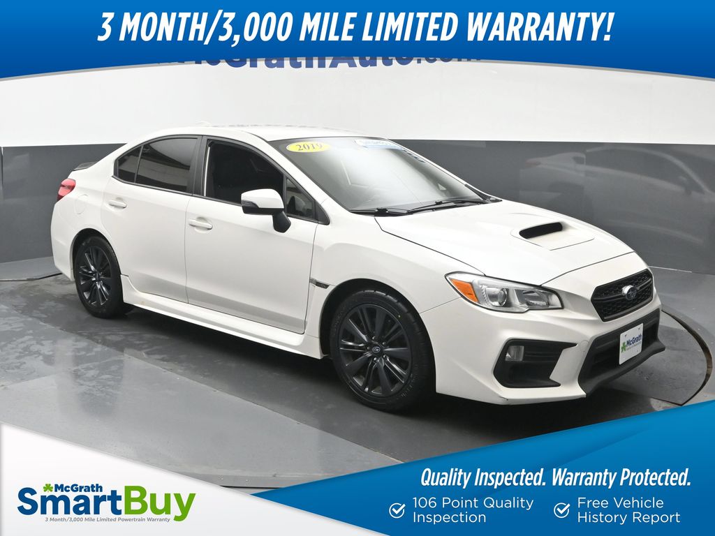 Crystal White Pearl 2019 Subaru WRX Sedan All-Wheel Drive 6-Speed Manual