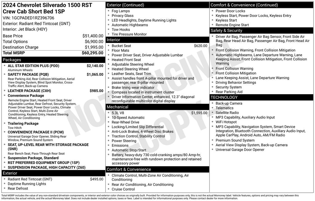 Certified Used 2024 Red Chevrolet RST image 4