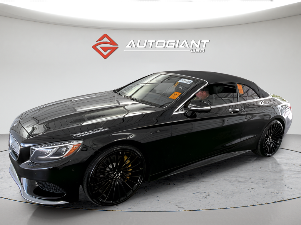 Black 2017 Mercedes-Benz S-Class Convertible Rear-Wheel Drive 9-Speed Automatic
