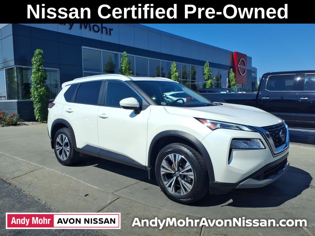 Glacier White 2023 Nissan Rogue SUV / Crossover All-Wheel Drive Continuously Variable Transmission