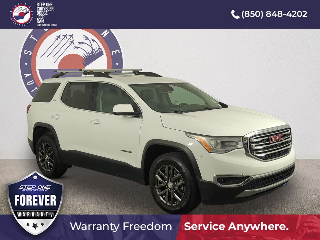 Summit White 2019 GMC Acadia SLT-1 AWD SUV / Crossover Four-Wheel Drive 6-Speed Automatic