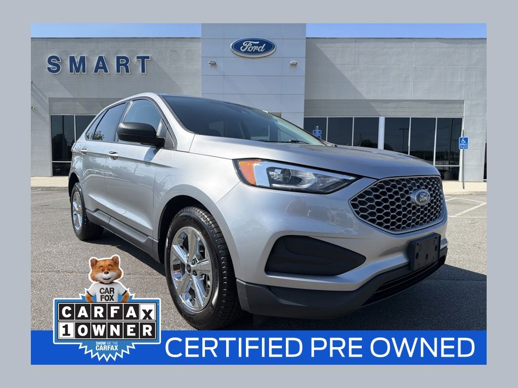Iconic Silver Metallic 2023 Ford Edge SUV / Crossover All-Wheel Drive 8-Speed Automatic