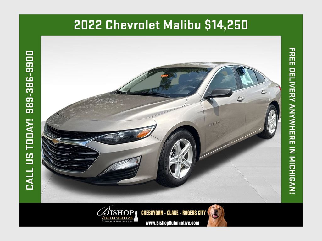 Mineral Gray Metallic 2022 Chevrolet Malibu Sedan Front-Wheel Drive Continuously Variable Transmission