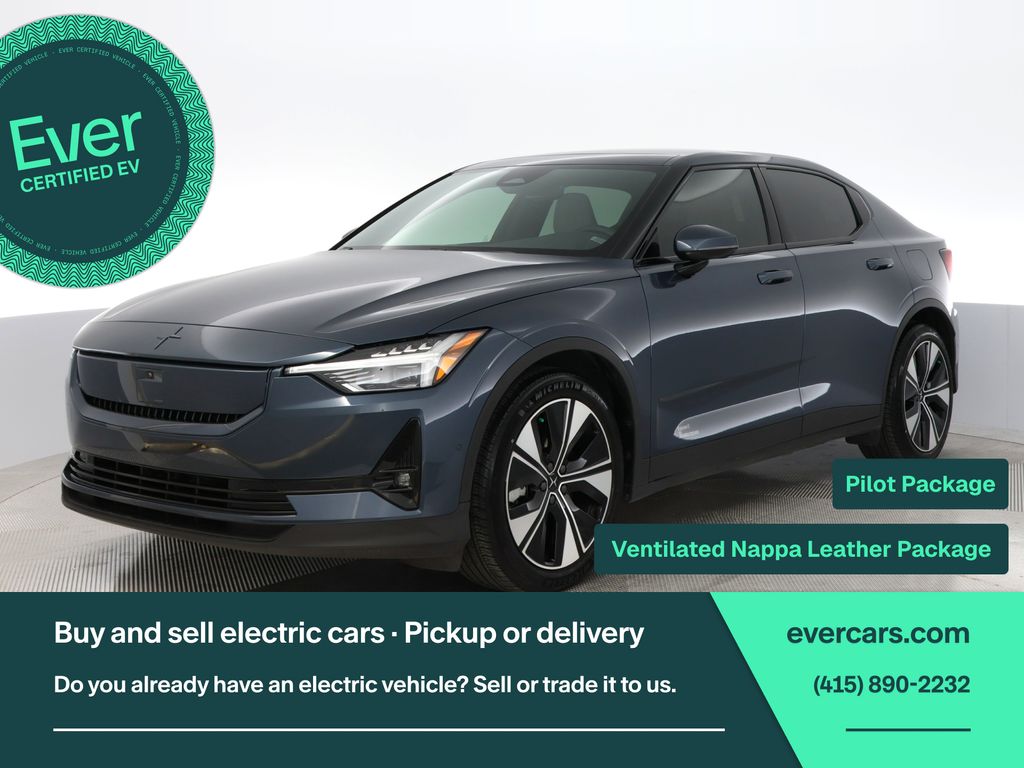 Blue 2024 Polestar 2 Sedan All-Wheel Drive 1-Speed Automatic
