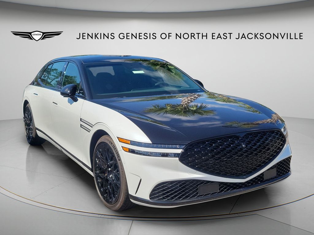 Uyuni White 2025 Genesis G90 Sedan All-Wheel Drive 8-Speed Automatic